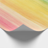 水彩画カラフル線 ラッピングペーパー (角)