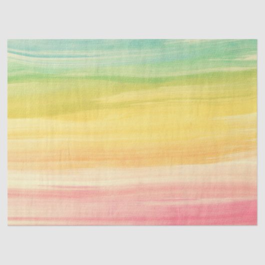 水彩画カラフル線 薄葉紙 (正面)