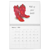 水彩画カレンダー カレンダー (2月 2026)