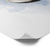 水彩画クラシック像のギリシャ像のポスター ポスター (角)