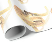 水彩画クーガープマアニマルアート ラッピングペーパー (ロールコーナー)