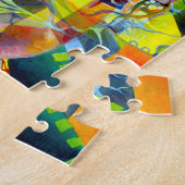 水彩画コンテンポラリー像の鮮やかな夢 ジグソーパズル (側面)