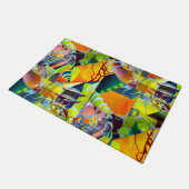 水彩画コンテンポラリー像の鮮やかな夢 ドアマット (アングル)