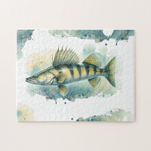 水彩画シリーズ：ザンダー/ワレエ ジグソーパズル (横)