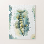 水彩画シリーズ：ザンダー/ワレエ ジグソーパズル (縦)