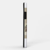 水彩画シールかわいい動物ファミリー名前をカスタムする Case-Mate iPhoneケース (裏面/右)