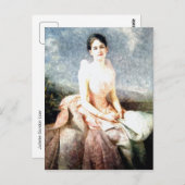 水彩画ジュリエットゴードンローポートレート ポストカード (正面/裏面)