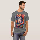 水彩画スタイル Tシャツ (正面フル)