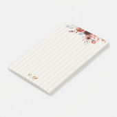 水彩画ストライプ色・水彩画®注 ポストイット (アングル)