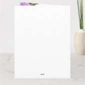 水彩画トリートハロウィーンハッピーバースデー カード (裏面)