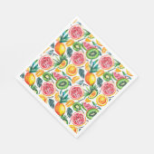 水彩画ドラゴンfruの詳細なパターン スタンダードランチョンナプキン (角)