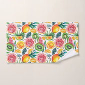 水彩画ドラゴンfruの詳細なパターン バスタオルセット (ハンドタオル)