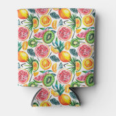 水彩画ドラゴンfruの詳細なパターン 缶クーラー (正面)