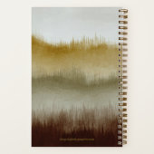 水彩画ノート | 5.5 x 8.5 | ブラウン ノートブック (裏面)