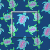 水彩画パターンのカメ ファブリック (タイル)