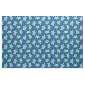 水彩画パターンのカメ ファブリック (ファットクウォーター)