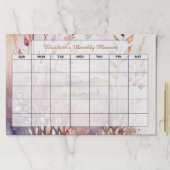 水彩画パーソナライズされた面空白の月プランナー ペーパーパッド (インサイチュ)