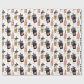 水彩画フランスの面 ラッピングペーパー (フラット)