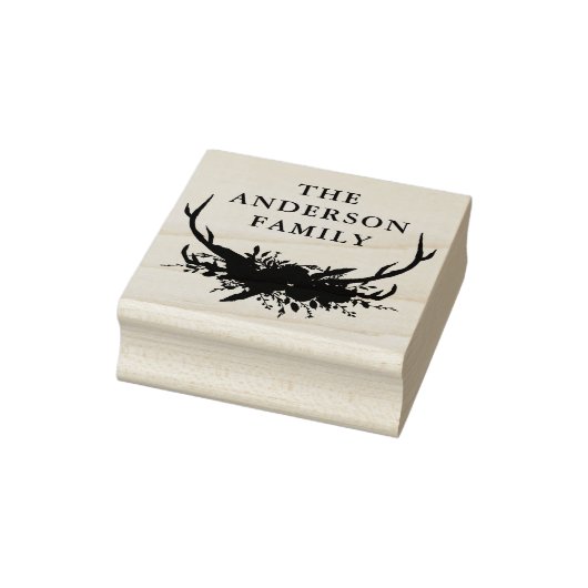 水彩画フローラテラコッタモダンエレガント ラバースタンプ (スタンプ)