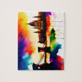 水彩画ブダペスト ジグソーパズル (縦)