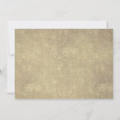 水彩画ブルガンディレッドネイビーフローラボー素朴ホ 招待状 (裏面)