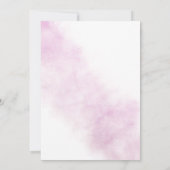 水彩画ブルー「私たちもう一度」誓いの更新I 招待状 (裏面)