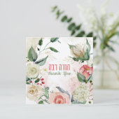 水彩画ヘブライ語トダラバーバ – ありがとう (スタンド正面)