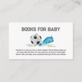 水彩画ベイビーシャワーサッカーオールスター絵本 エンクロージャーカード (正面)