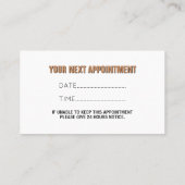 水彩画ベビーシッター事業 予約カード (裏面)