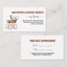 水彩画ベビーシッター事業