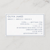 水彩画ベビーシッターNANNY託児 名刺 (裏面)