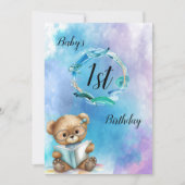 水彩画ベビー第1期バースデーカード シーズンカード (正面)