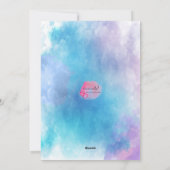 水彩画ベビー第1期バースデーカード シーズンカード (裏面)