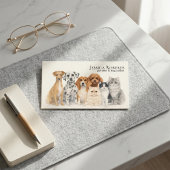 水彩画ペットシッター ドッグウォーカー 名刺