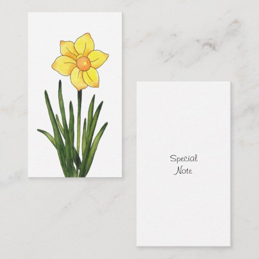 水彩画ペンとインク水彩画ノートカード ノートカード (正面/裏面)