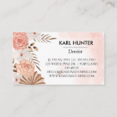 水彩画ボーホビジネスカード 名刺 (裏面)