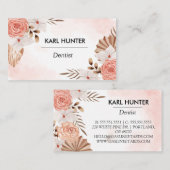 水彩画ボーホビジネスカード 名刺 (正面/裏面)