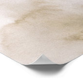 水彩画ポスター抽象芸術幾何モダン画 ポスター (角)