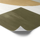 水彩画ポスター抽象芸術幾何モダン画 ポスター (角)