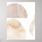 水彩画ポスター抽象芸術幾何モダン画 ポスター (正面)