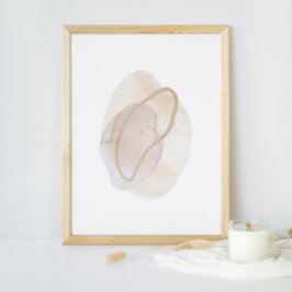 水彩画ポスター抽象芸術幾何モダン画 ポスター