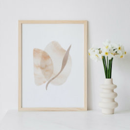 水彩画ポスター抽象芸術幾何モダン画 ポスター