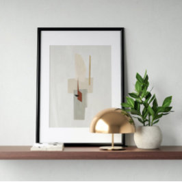 水彩画ポスター抽象芸術幾何モダン画 ポスター