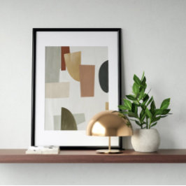 水彩画ポスター抽象芸術幾何モダン画 ポスター