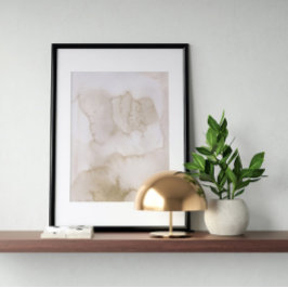 水彩画ポスター抽象芸術幾何モダン画 ポスター