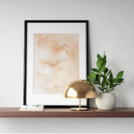 水彩画ポスター抽象芸術幾何モダン画 ポスター