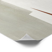 水彩画ポスター抽象芸術幾何モダン画 ポスター (角)