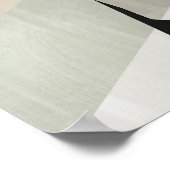 水彩画ポスター抽象芸術幾何モダン画 ポスター (角)