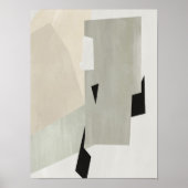 水彩画ポスター抽象芸術幾何モダン画 ポスター (正面)