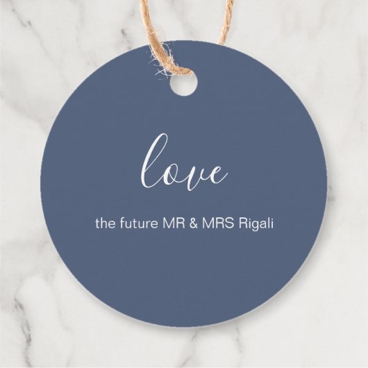 水彩画メリーランドブルークラブギフトタグ フェイバータグ (裏面)